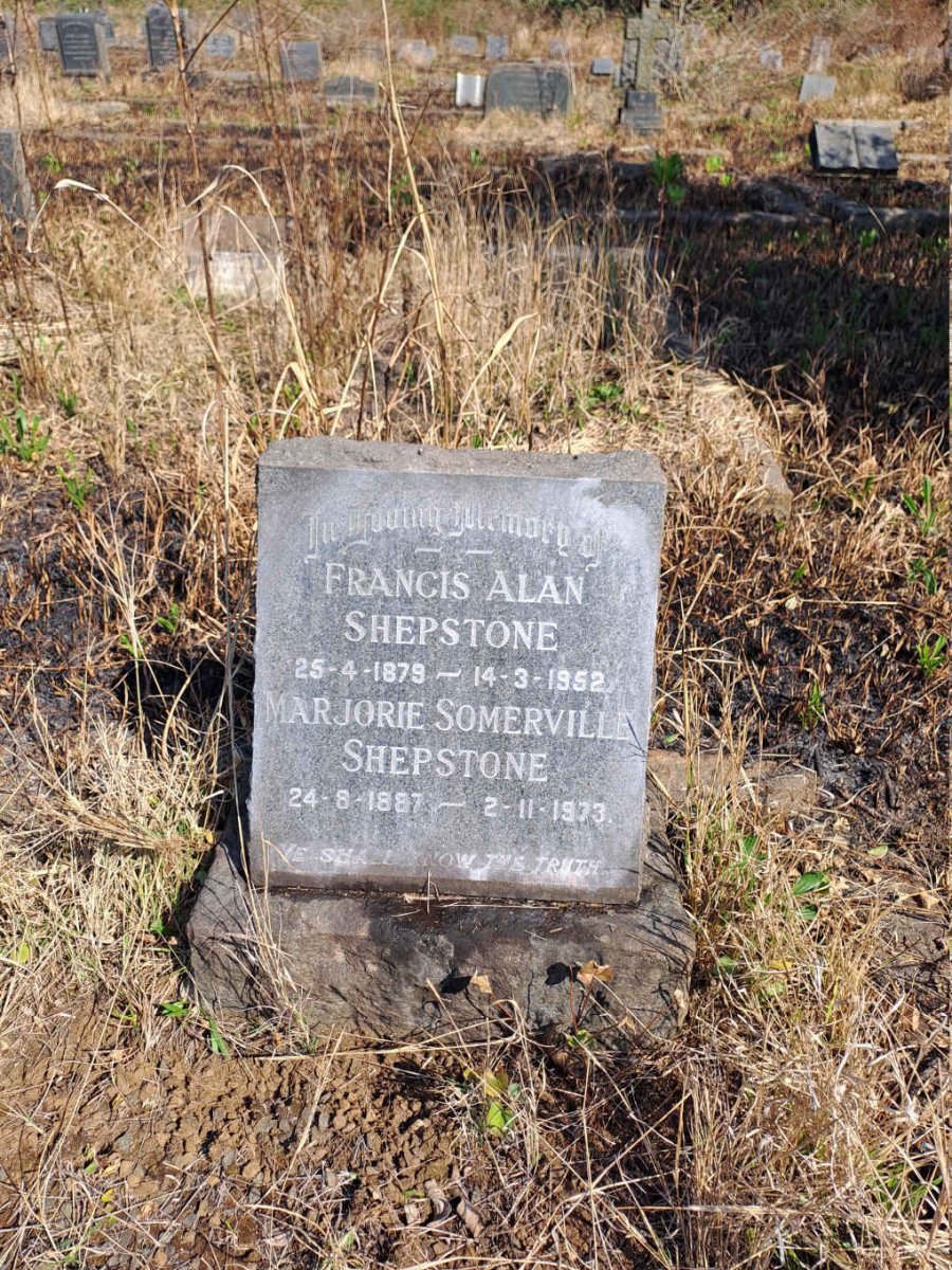 SHEPSTONE Francis Alan 1879-1952 & Marjorie Somerville 1887-1973