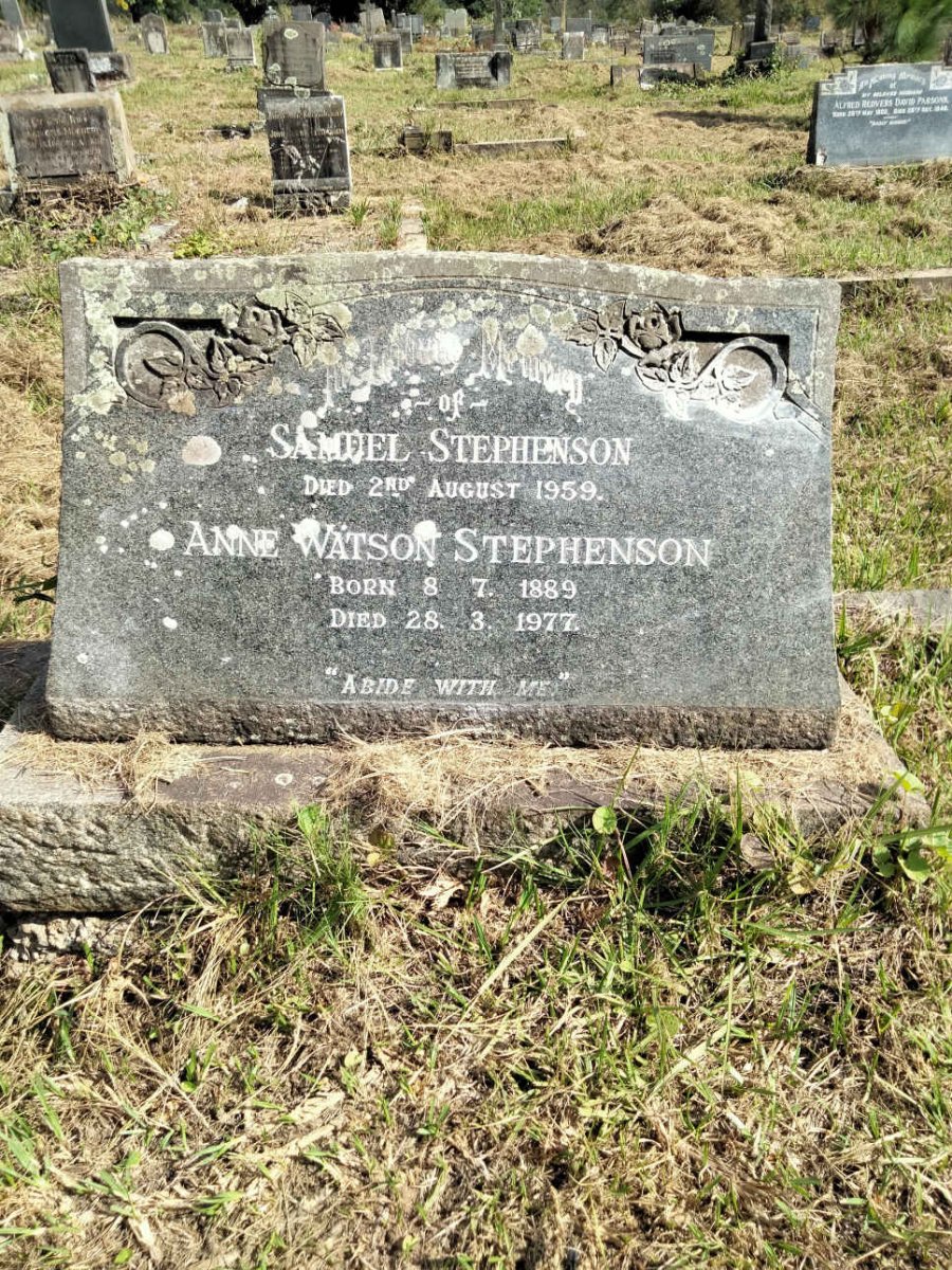 STEPHENSON Samuel -1959 & Anne Watson 1889-1977