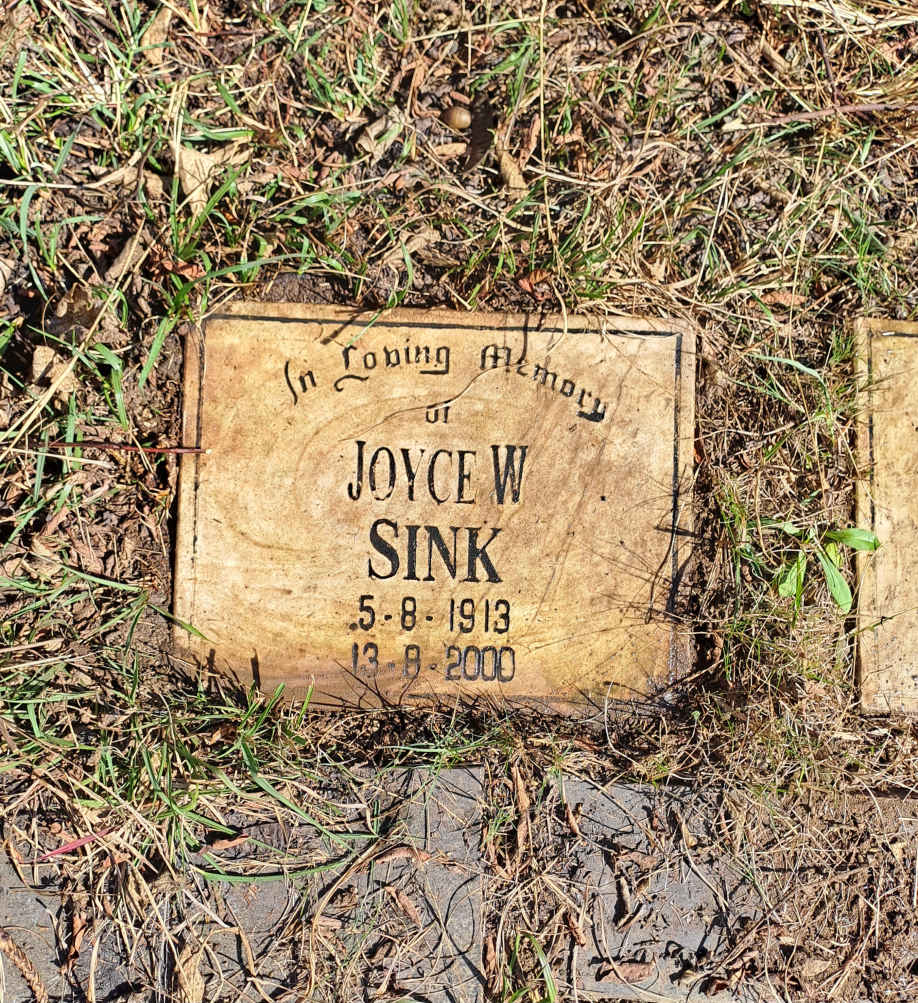 SINK Joyce W. 1913-2000