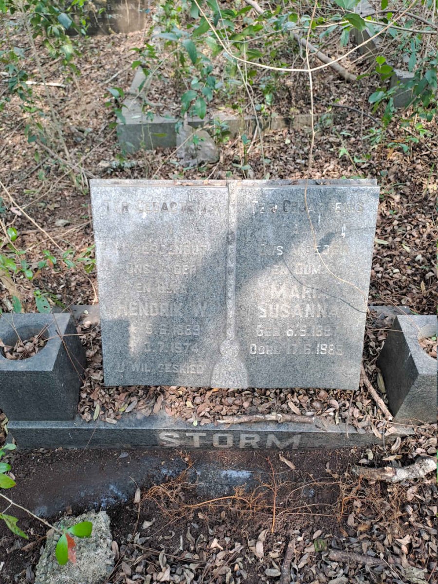 STORM Hendrik W. 1889-1974 & Maria Susanna 18?7-1989
