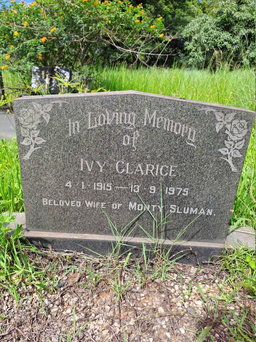 SLUMAN Ivy Clarice 1915-1975