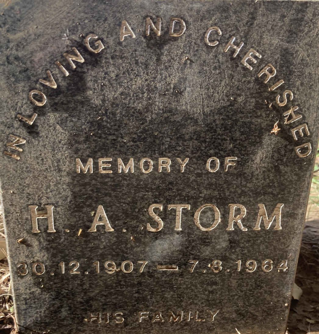 STORM H.A. 1907-1964