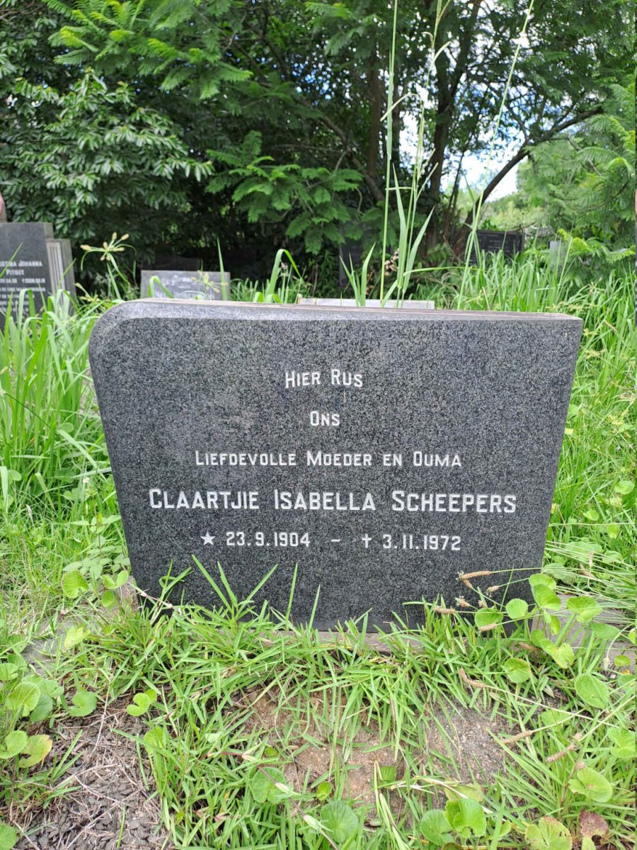 SCHEEPERS Claartjie Isabella  1904-1972