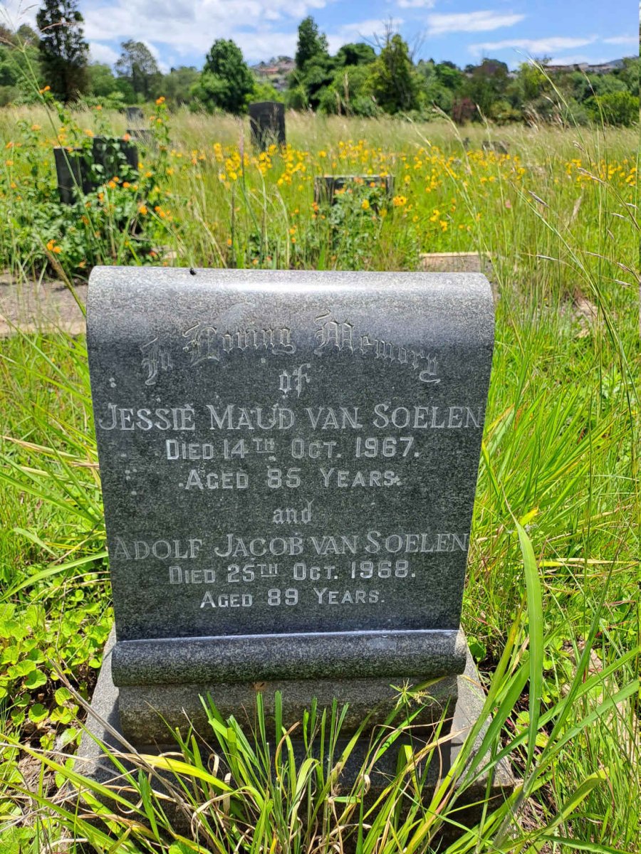 SOELEN Adolf Jacob, van -1968 & Jessie Maud -1967