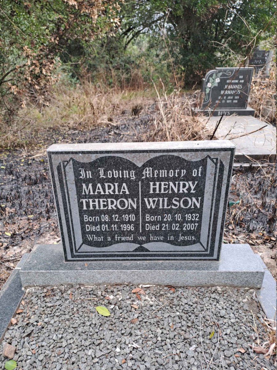 THERON Maria 1910-1996 :: WILSON Henry 1932-2007