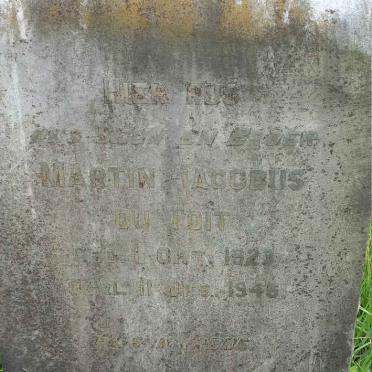 TOIT Martin Jacobus, du 1923-1946