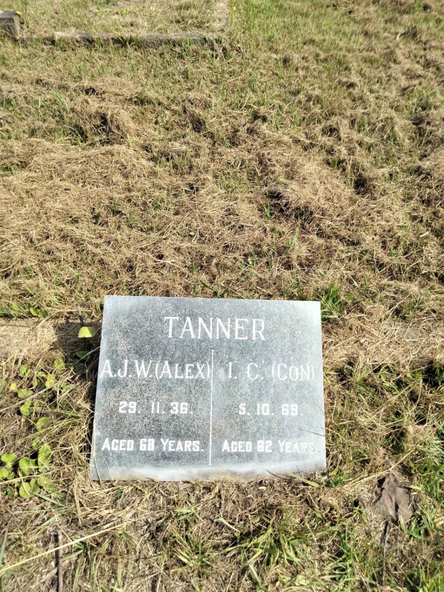 TANNER A.J.W. -1936 :: TANNER I.C. -1969