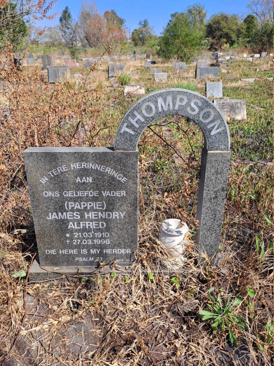 THOMPSON James Hendry Alfred 1910-1996