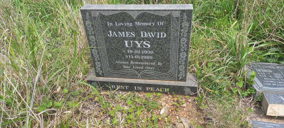 UYS James David 1930-1989