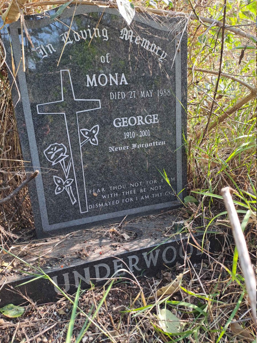 UNDERWOOD George 1910-2001 & Mona -1988
