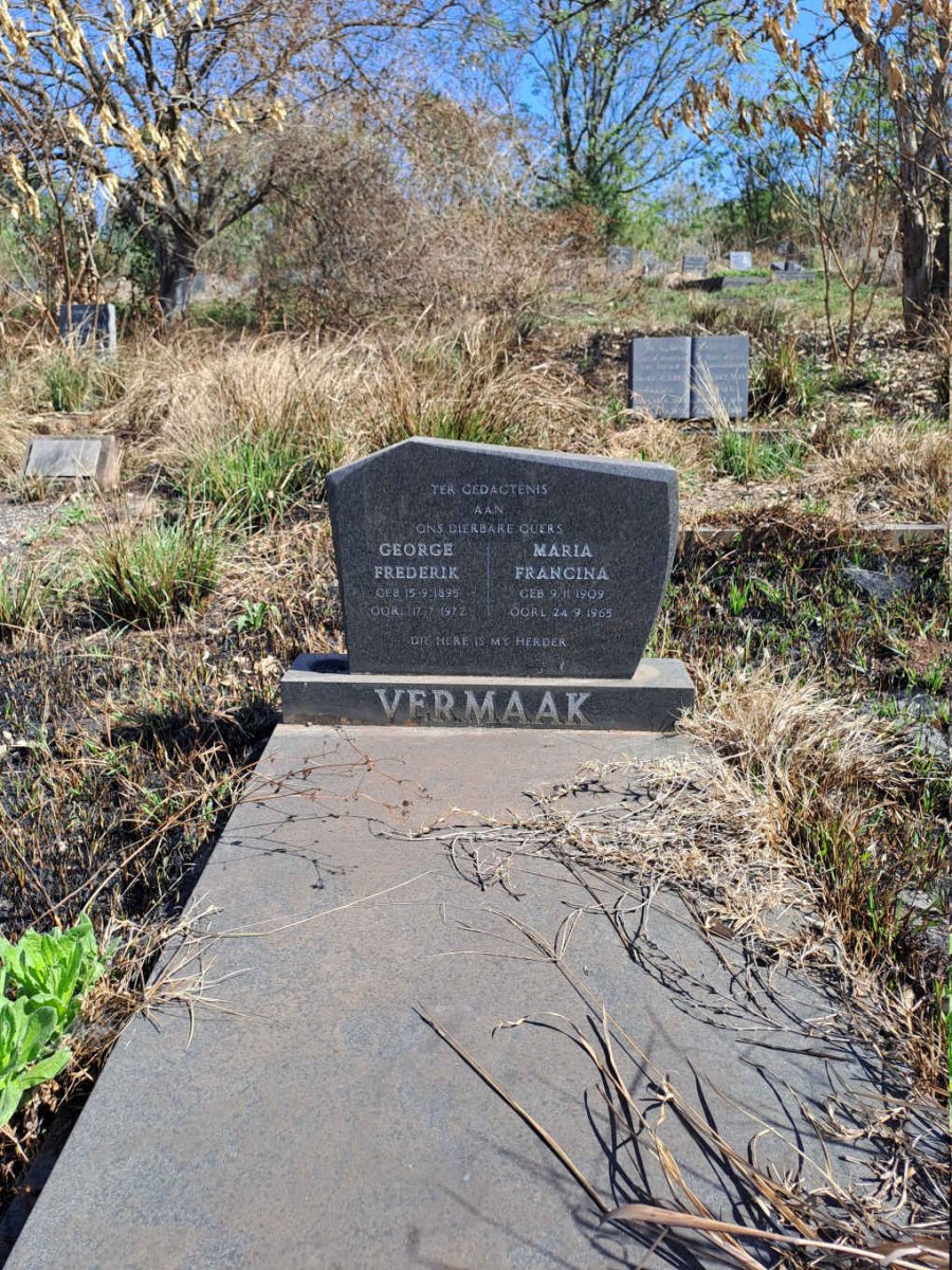 VERMAAK George Frederick 1895-1972 & Maria Francina 1909-1965