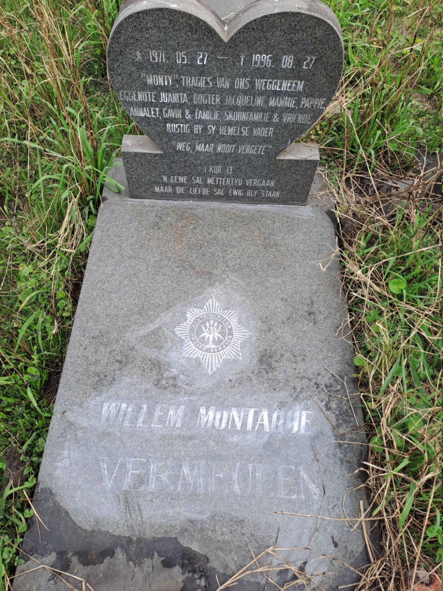 VERMEULEN Willem Montaque 1971-1996