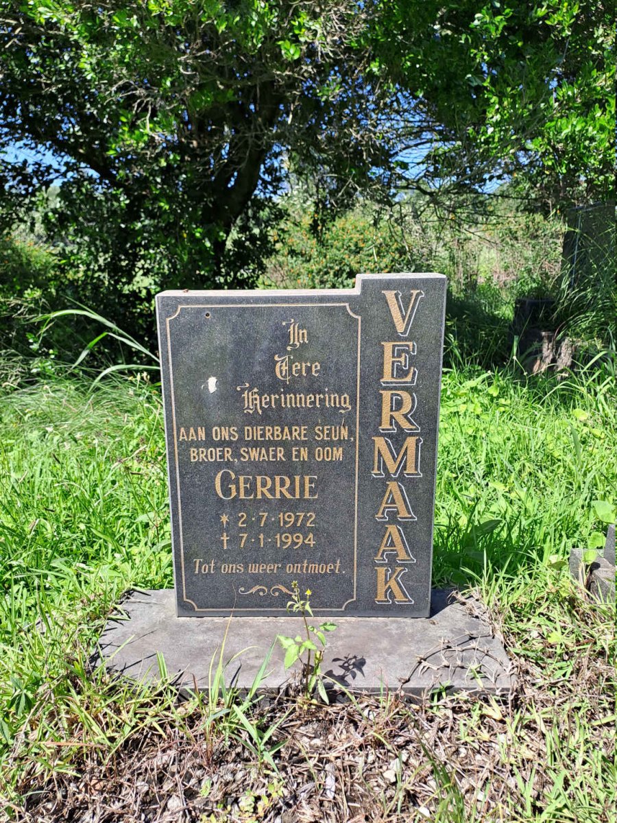 VERMAAK Gerrie 1972-1994