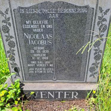 VENTER Nicolaas Jacobus 1939-1989