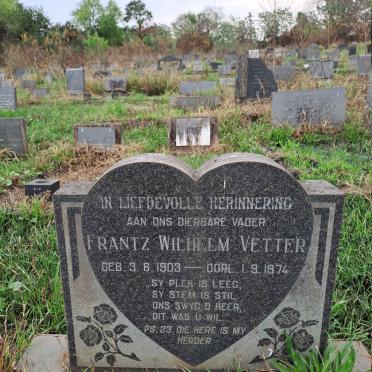 VETTER Frantz Wilhelm 1903-1974