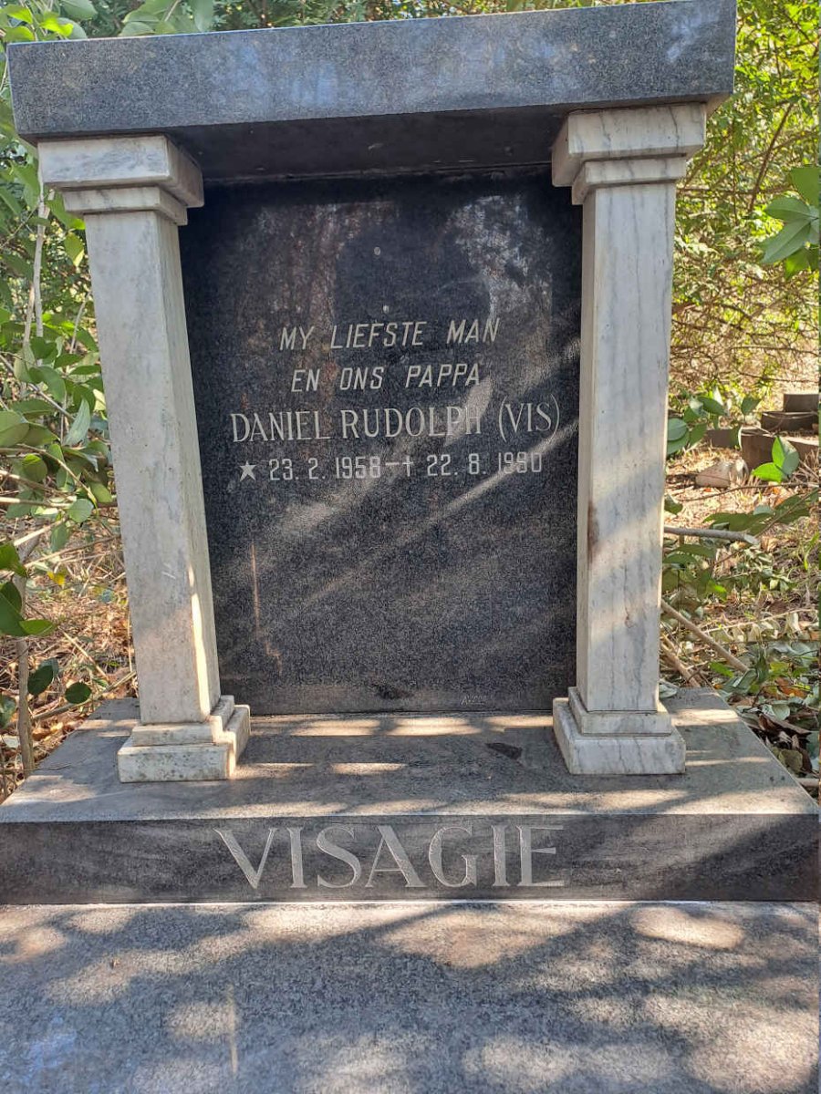 VISAGIE Daniel Rudolph 1958-1990