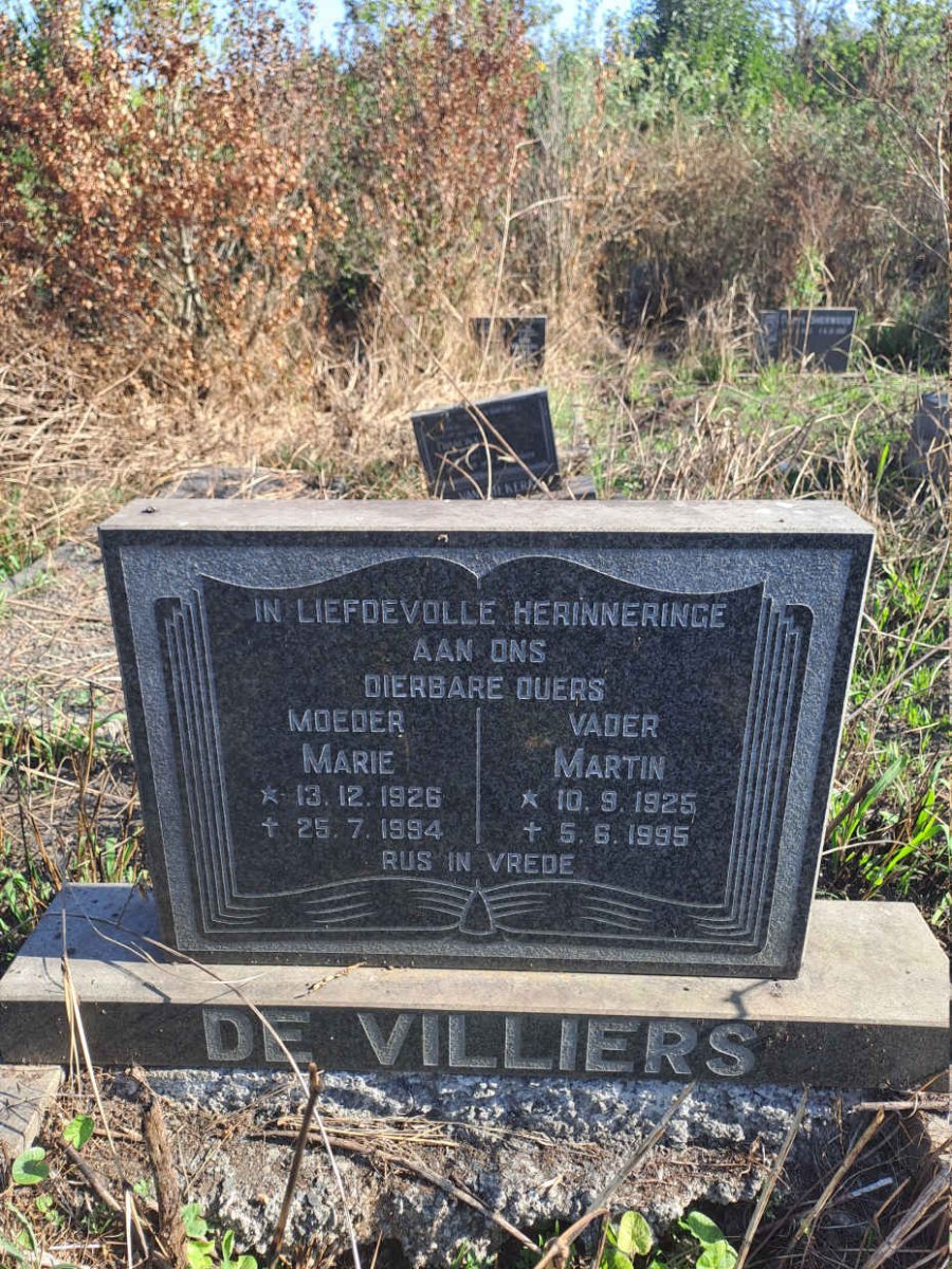 VILLIERS Martin, de 1925-1995 & Marie 1926-1994