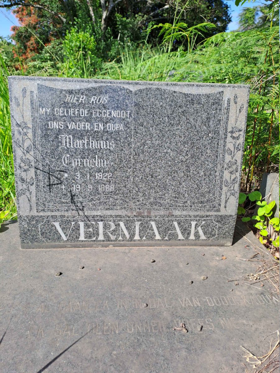 VERMAAK Marthinus Carachu 1922-1988