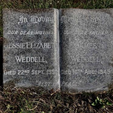 WEDDELL James -1945 & Jessie Elizabeth -1958