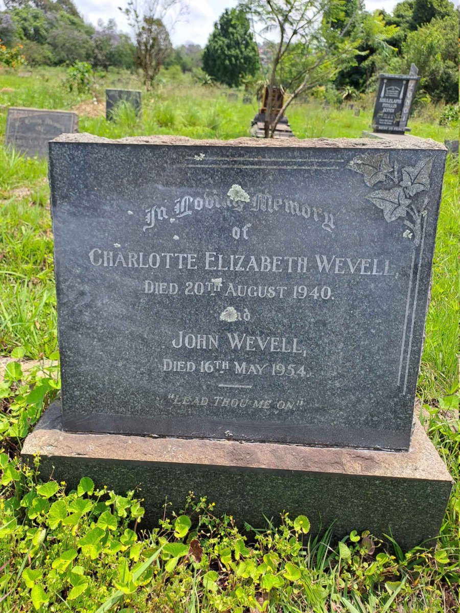 WEVELL John -1954 & Charlotte Elizabeth -1940