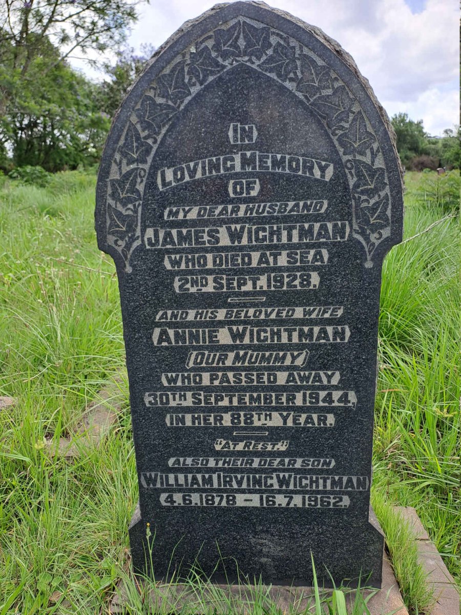 WIGHTMAN James -1928 & Annie -1944 :: WIGHTMAN William Irving 1878-1962