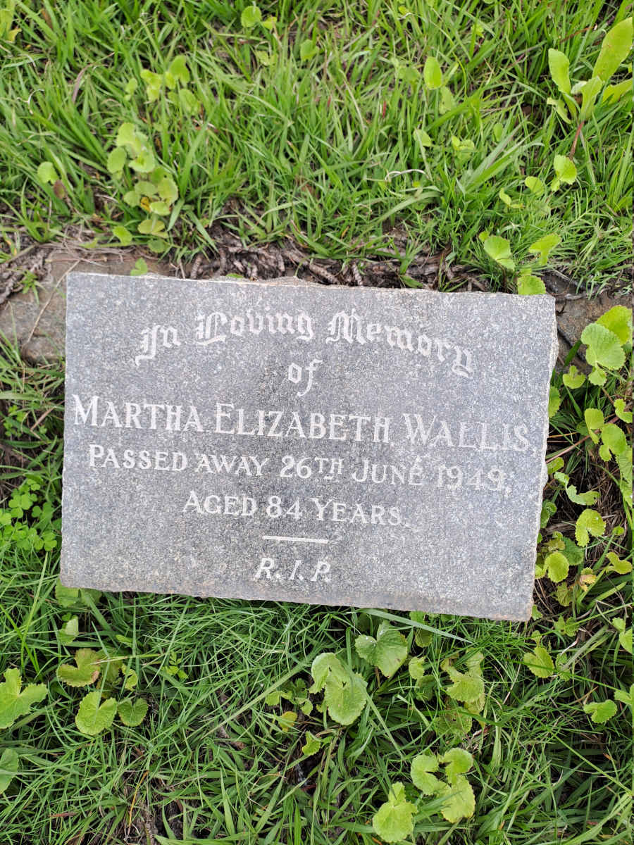 WALLIS Martha Elizabeth -1949
