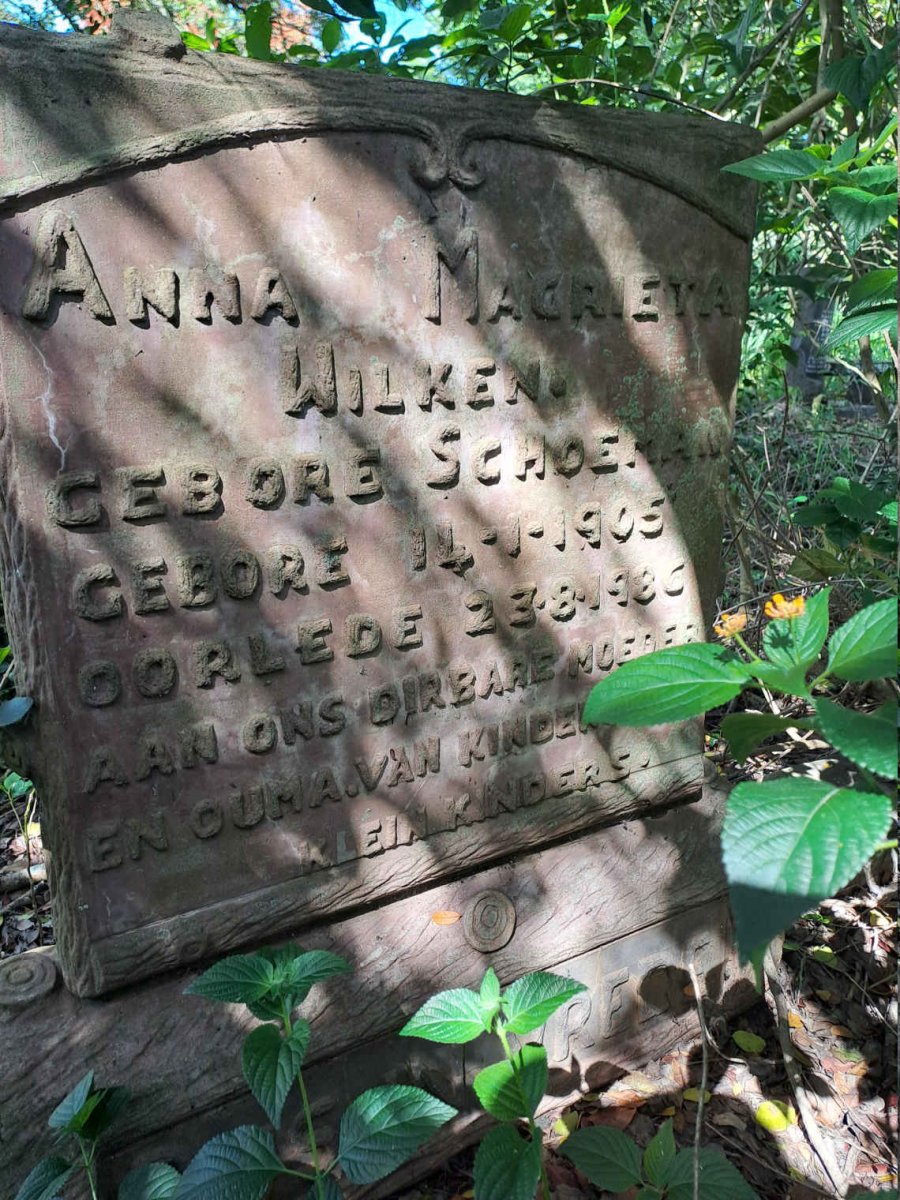 WILKEN Anna Magrieta nee SCHOEMAN 1905-1986