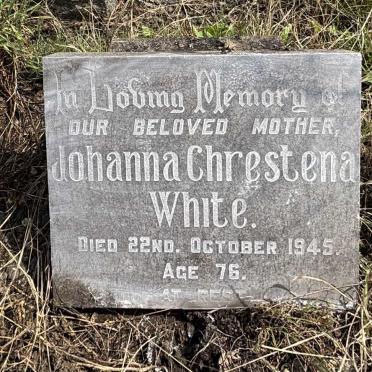 WHITE Johanna Chrestena -1945