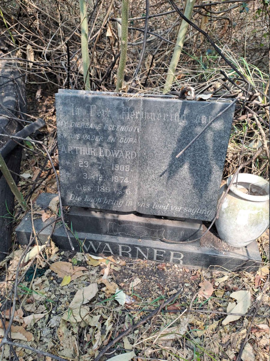 WARNER Arthur Edward 1908-1974
