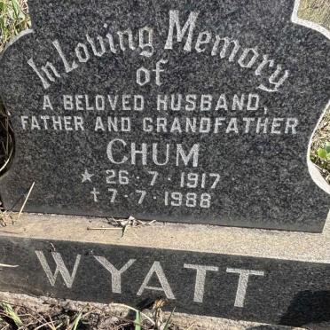 WYATT Chum 1917-1988