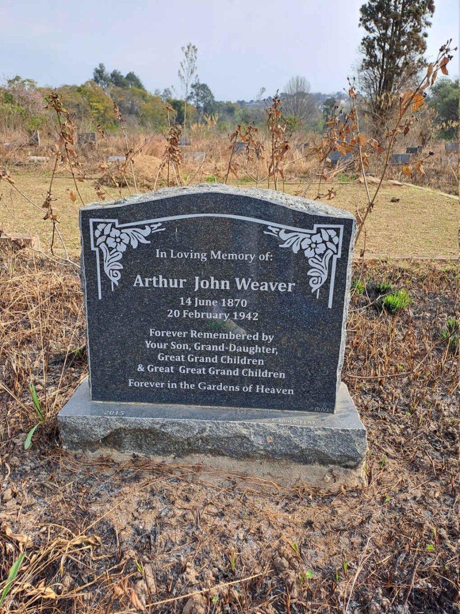 WEAVER Arthur John 1870-1942