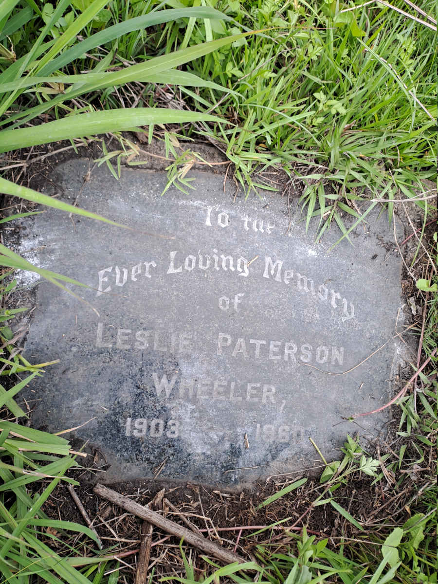 WHEELER Leslie Paterson 1903-1960