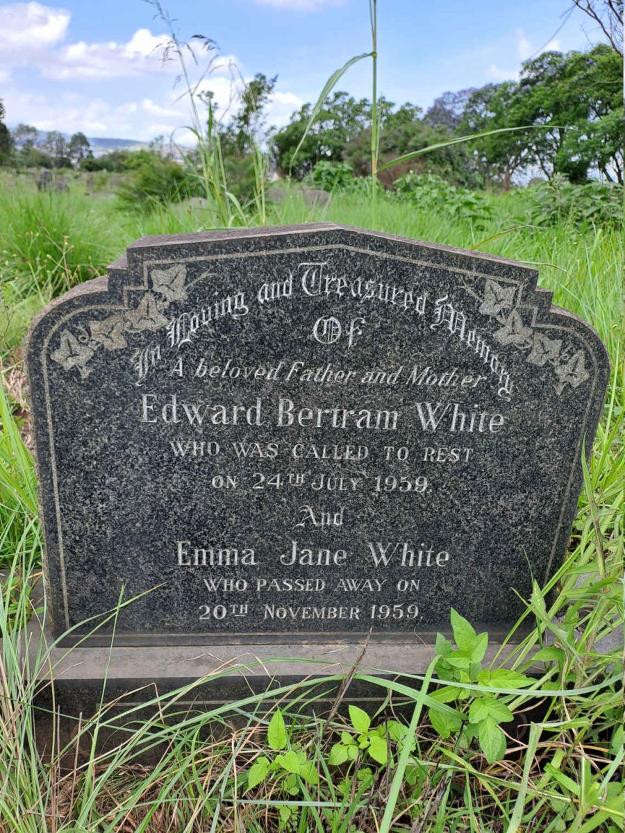 WHITE Edward Bertram -1959 & Emma Jane -1959