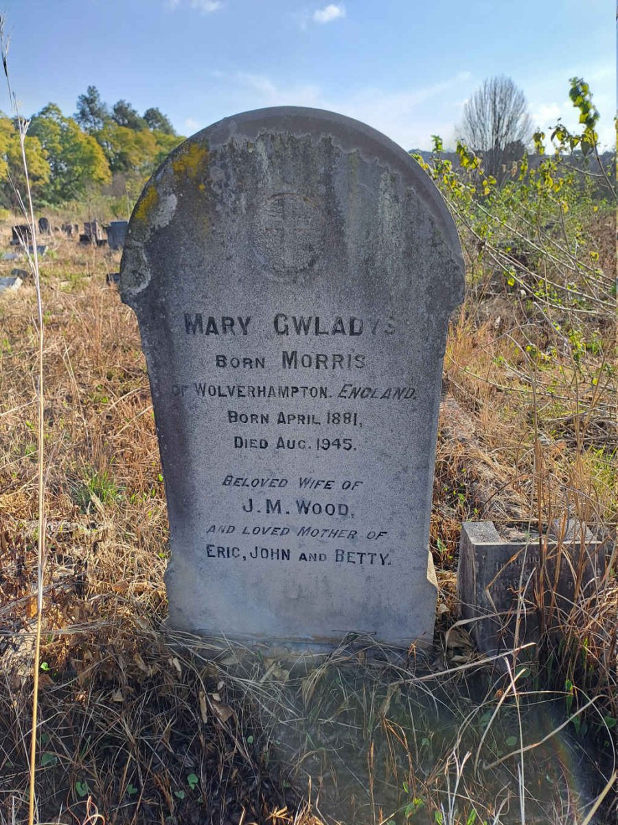 WOOD Mary Gwladys nee MORRIS 1881-1845
