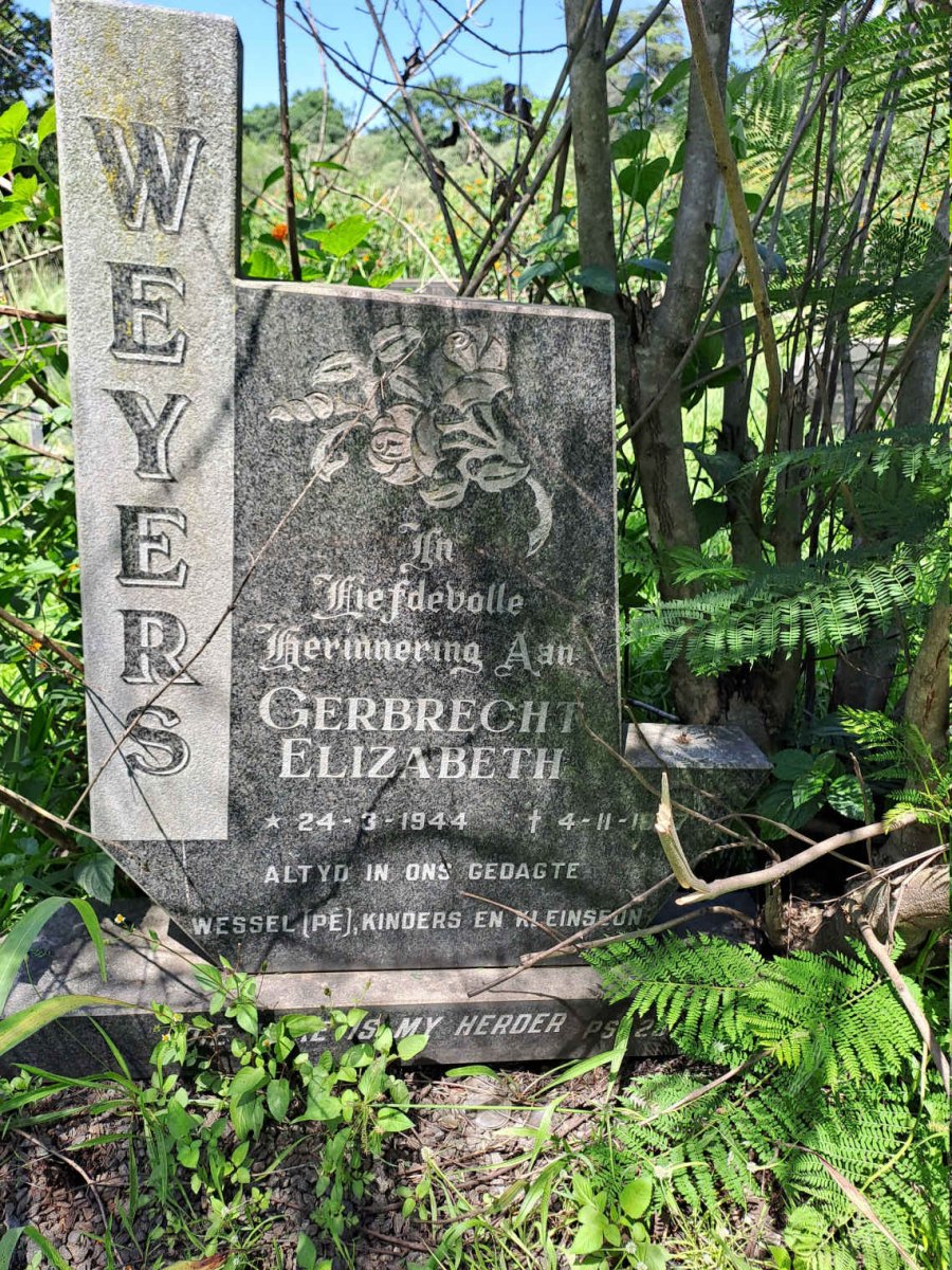 WEYERS Gerbrecht Elizabeth 1944-19?7