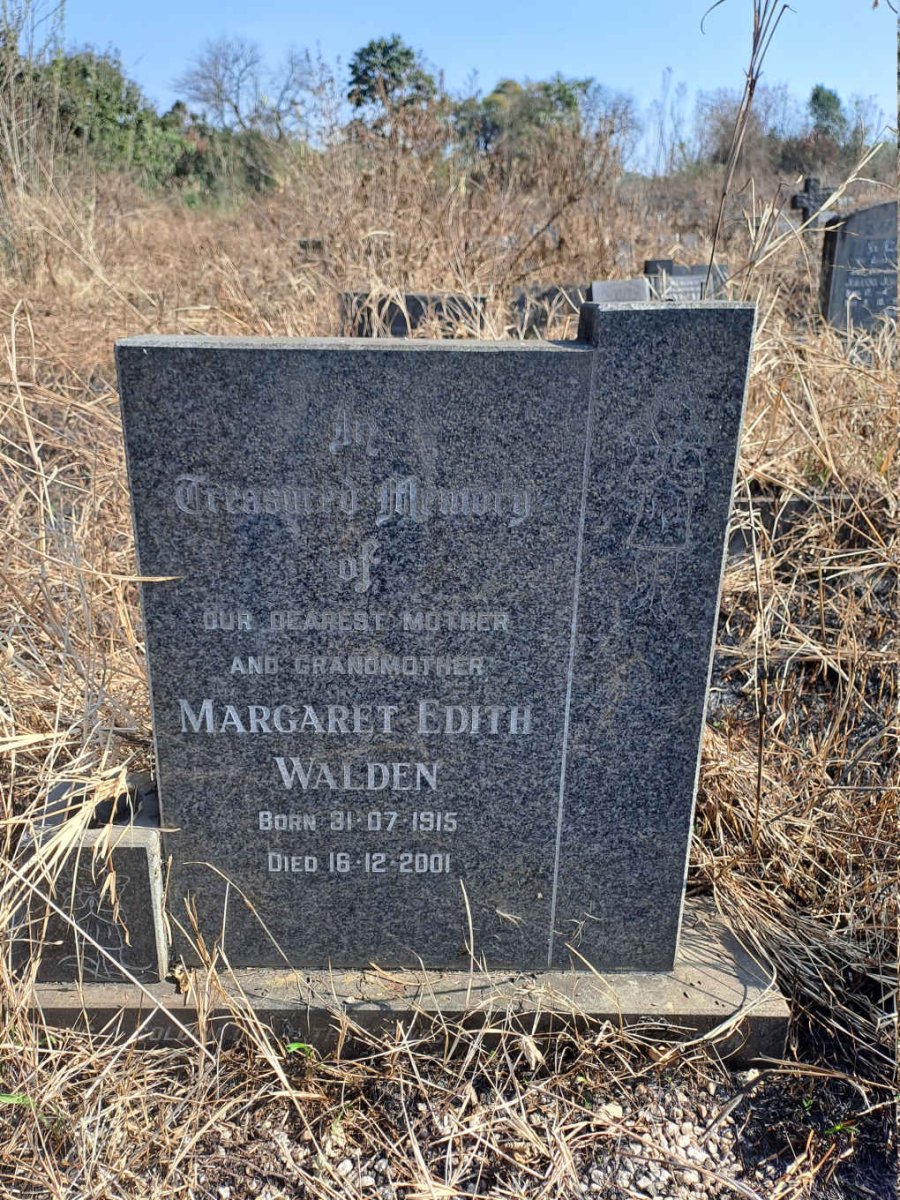 WALDEN Margaret Edith 1915-2001