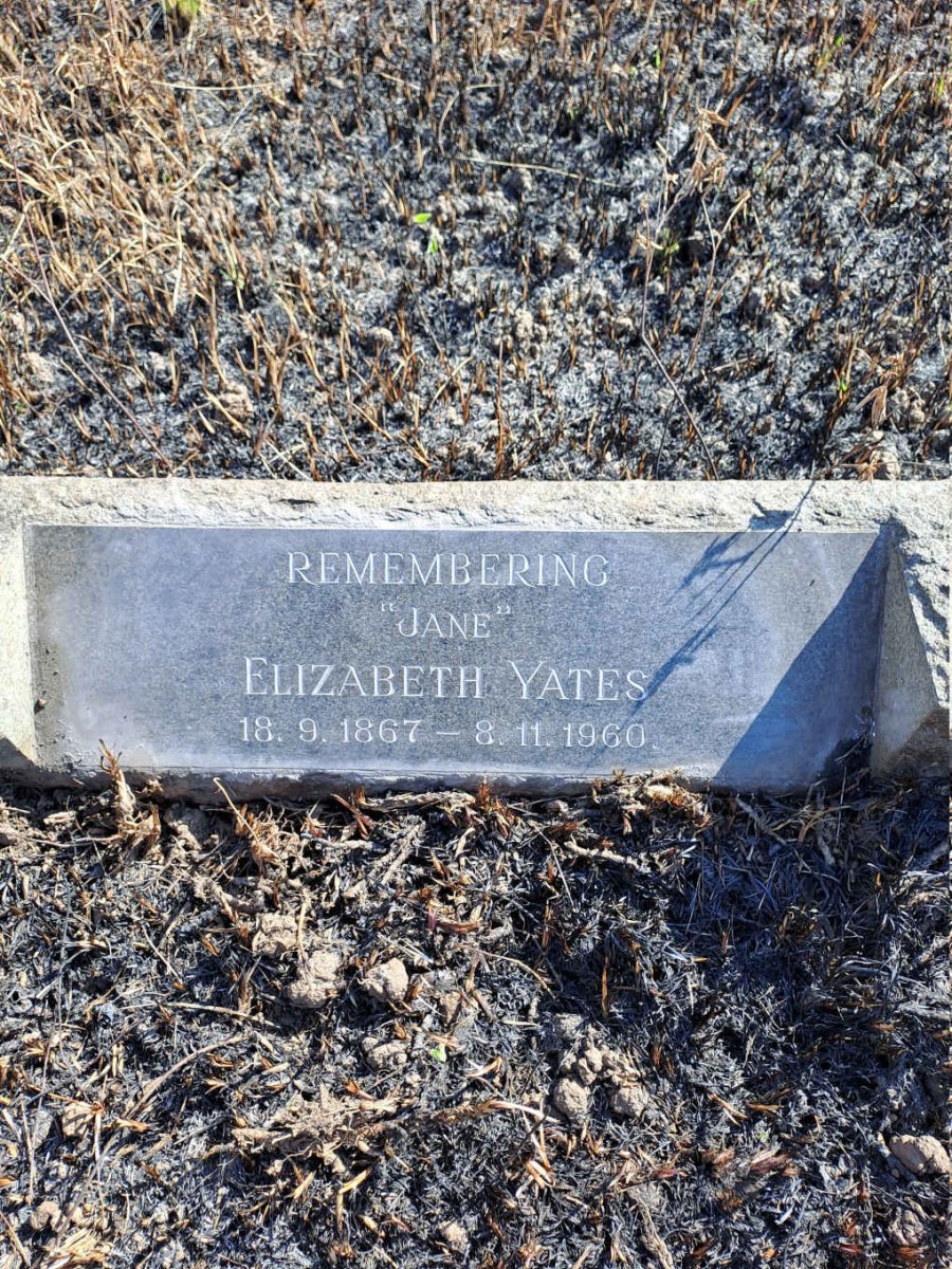 YATES Elizabeth 1867-1960