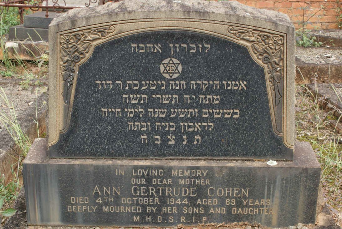 COHEN Ann Gertrude -1944