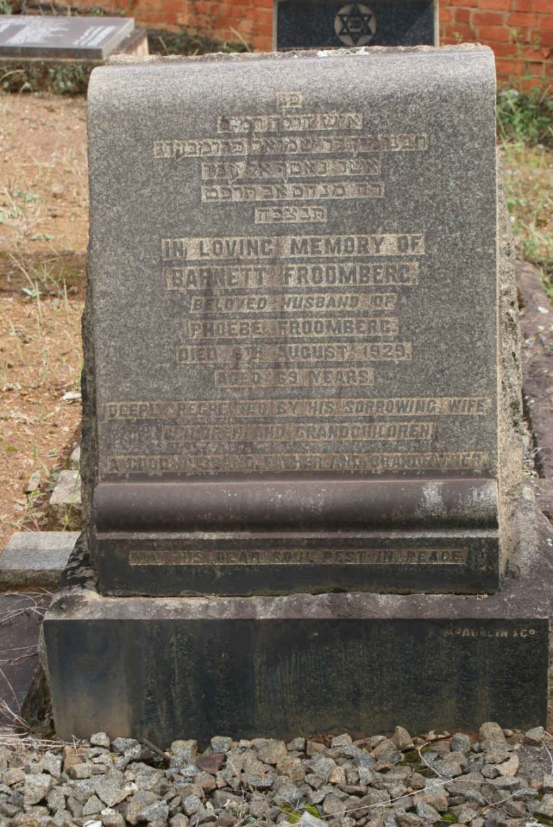 FROOMBERG Barnett -1929