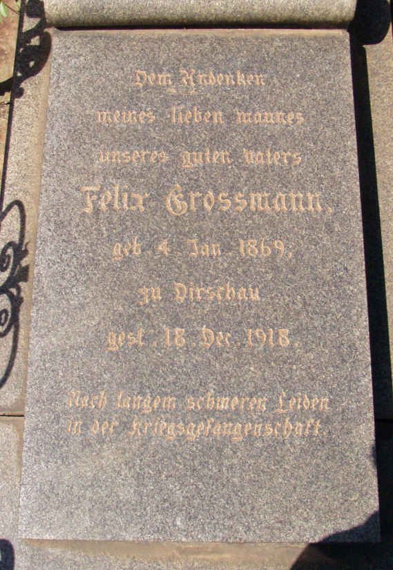 GROSSMANN Felix 1869-1918