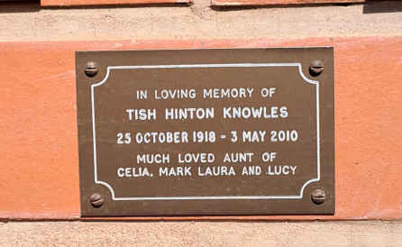KNOWLES Tish Hinton 1918-2010