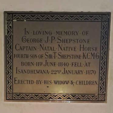 SHEPSTONE George J.P. 1840-1879