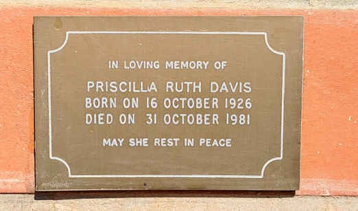 DAVIS Priscilla Ruth 1926-1981