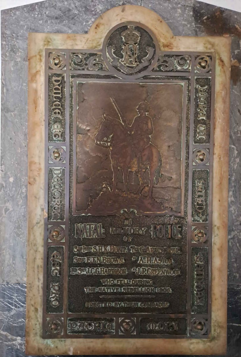 10. Natal Mounted Police fell at the Native rebellion 1906.