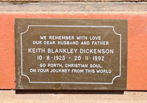 DICKENSON Keith Blankley 1923-1992