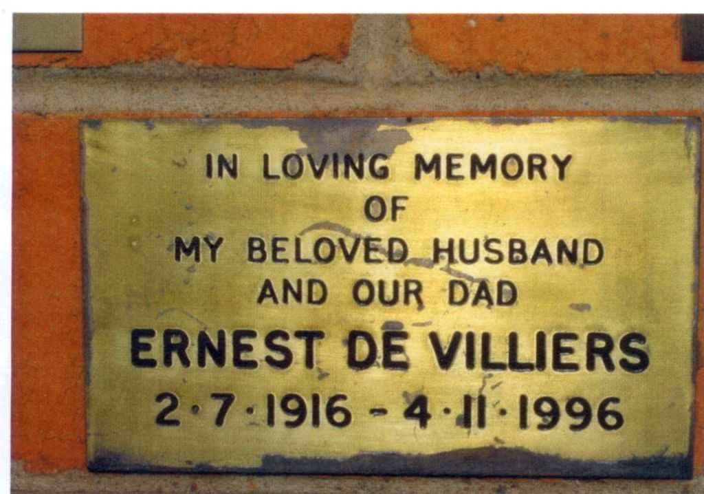 VILLIERS Ernest, de 1916-1996