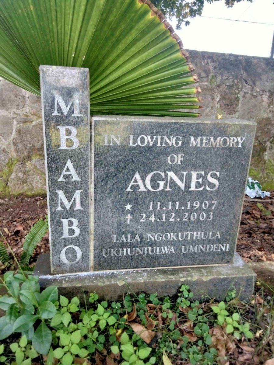 MBAMBO Agnes 1907-2003