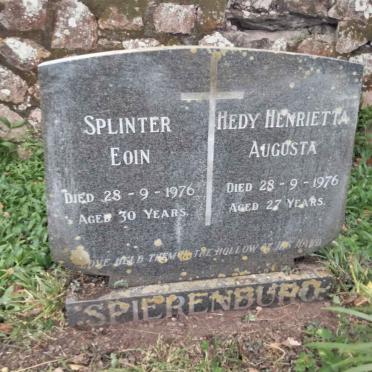 SPIERENBURG Splinter Eoin -1976 & Hedy Henrietta Augusta -1976