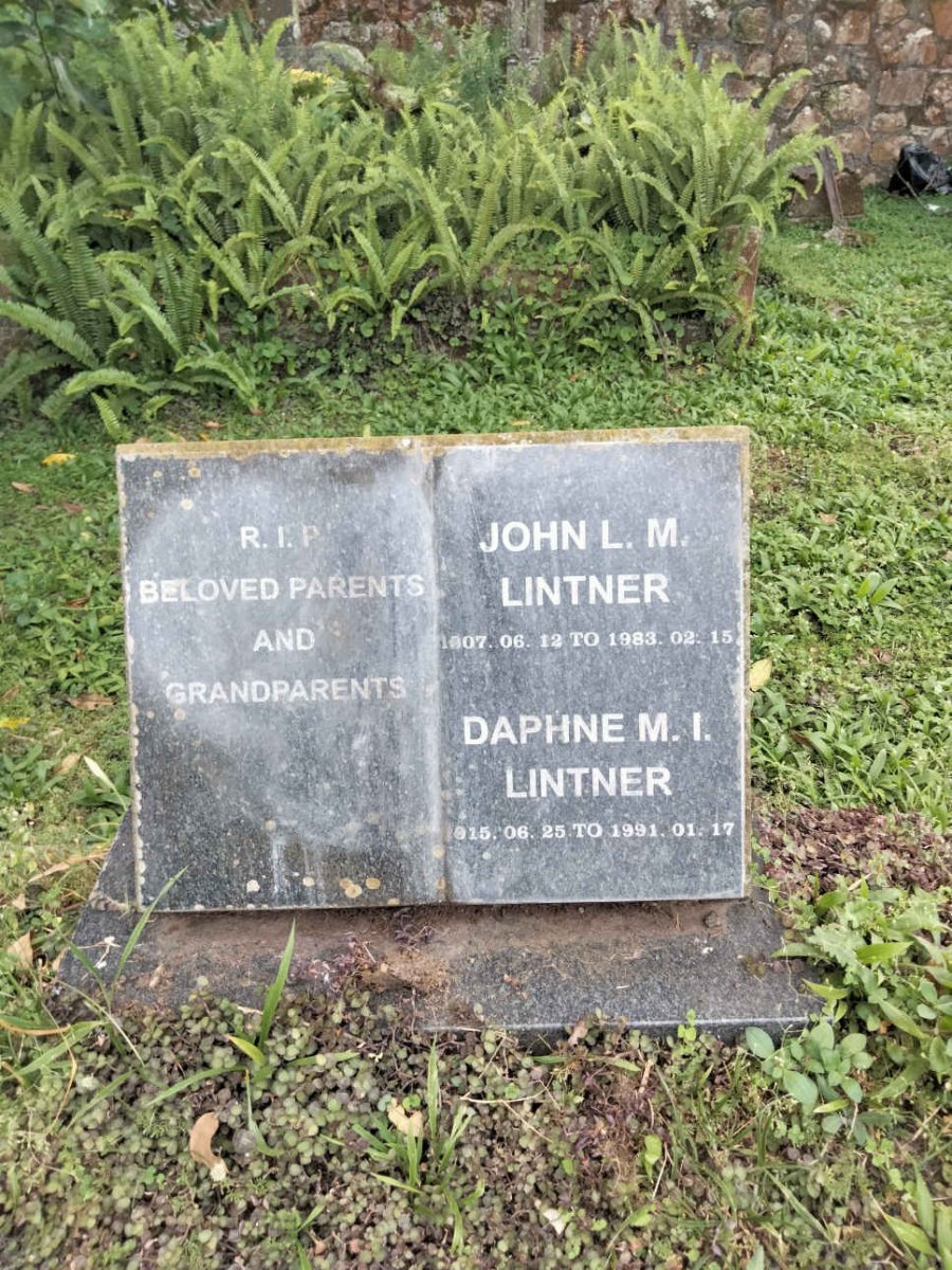 LINTNER John L.M. 1907-1983 & Daphne M.I. 1915-1991