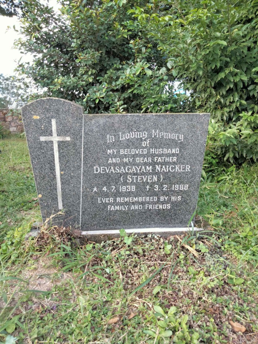 NAICKER Devasagayam 1938 - 1988